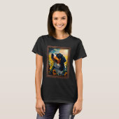 Entlebucher Mountain Painting Zonnebloem Bloem Moe T-shirt (Voorkant volledig)