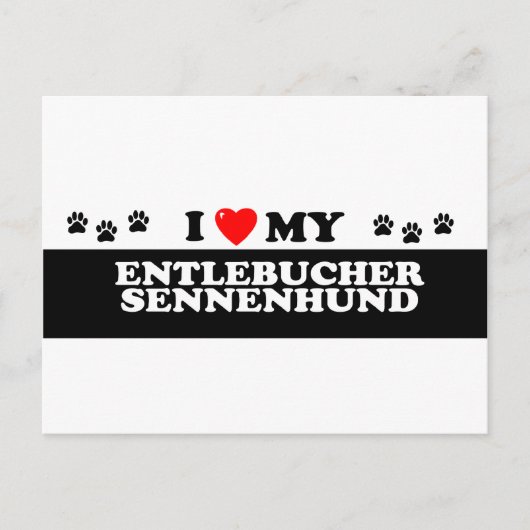 ENTLEBUCHER SENNEHUND_ BRIEFKAART (Voorkant)