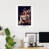 Entombe van Michelangelo Merisi da Caravaggio Poster (Thuiskantoor)