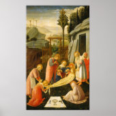 Entombment van Christus, Fra Angelico Fine Art Pos Poster (Voorkant)