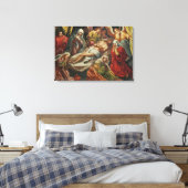 Entombment van Christus, Villabranca Canvas Afdruk (Insitu (Slaapkamer))