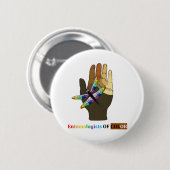 Entomologen van Color logo Ronde Button 5,7 Cm (Voorkant /achterkant)