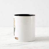 Entomologen van Color logo Tweekleurige Koffiemok (Center)