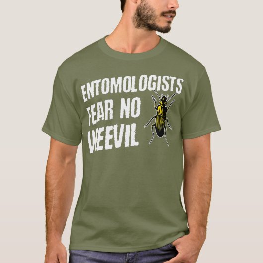 Entomologen vrezen geen slechte grappige beetle bo t-shirt (Voorkant)