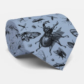Entomologie blauw door  bomen en vliegen stropdas (Opgerold)