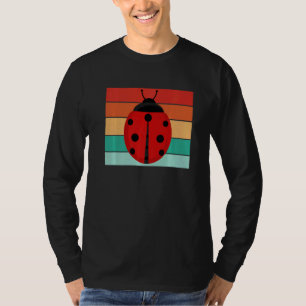 Entomologie Entomologen Insect Retro Lieveheersbee T-shirt