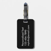  Entomologie Hydrofilidae Scavenger Beetle Bagagelabel (Achterkant verticaal)