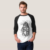  Entomologie Hydrofilidae Scavenger Beetle T-shirt (Voorkant volledig)