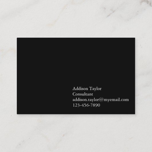 Entomologie Hydrofilidae Scavenger Beetle Visitekaartje (Achterkant)