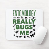 Entomologie is een schimmelaar voor de entomoloog muismat (Met muis)