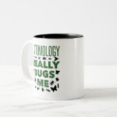 Entomologie is een schimmelaar voor de entomoloog tweekleurige koffiemok (Voorkant links)
