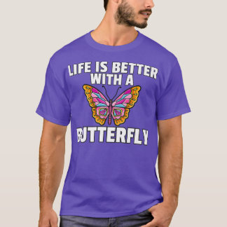 Entomologiecute voor vlinder voor vrouwelijke Mann T-shirt
