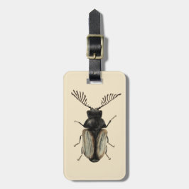 Entomologiekunst van wolkeverinsecten bagagelabel