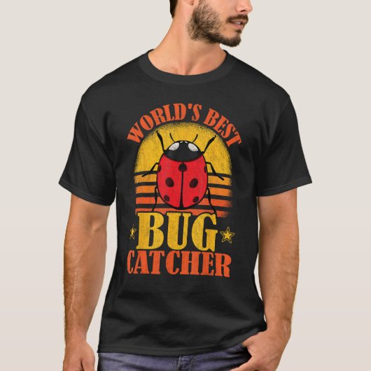 Entomologist World s Best Bug Catcher  Ladybug Col T-shirt (Voorkant)