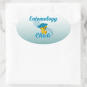 Entomology Chick #3 Ovale Sticker (Tas)