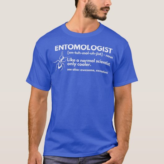 Entomoloog Definition Funny Entomology Science T-shirt (Voorkant)