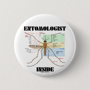 Entomoloog Inside (muggenanatomie) Ronde Button 5,7 Cm