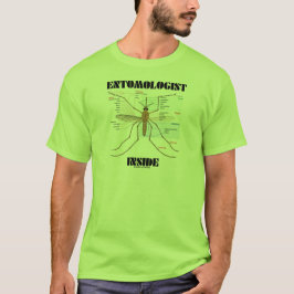 Entomoloog Inside (muggenanatomie) T-shirt