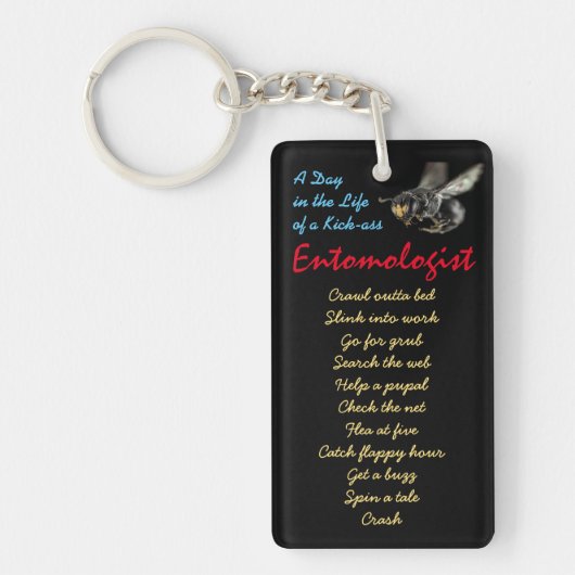 Entomoloog Sleutelhanger van RoseWrites (Voorkant)