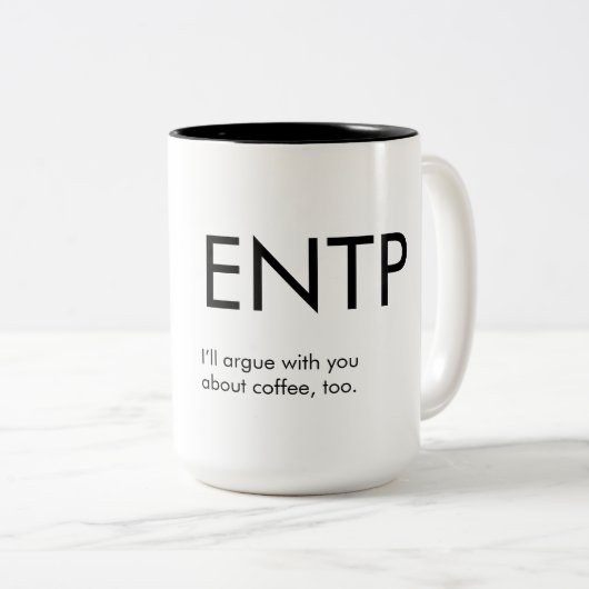 ENTP Argue Coffee Mok Gift (Voorkant rechts)