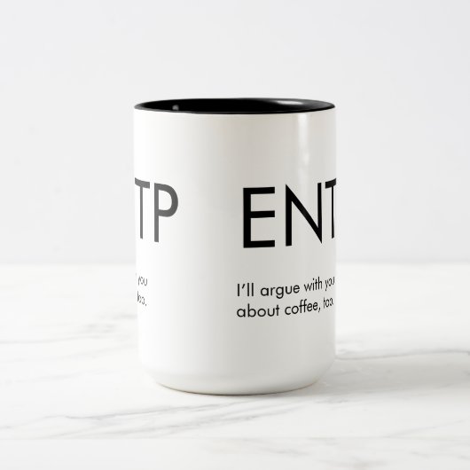 ENTP Argue Coffee Mok Gift (Center)