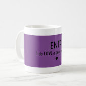 ENTP "Ik hou wel van een goed argument" Mok (Voorkant links)