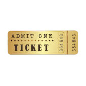 Entrance behandeling Ticket Show  Gold Etiket (Voorkant)