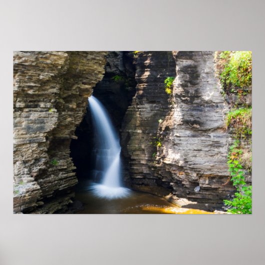 Entrance Cascade, Watkins Glen, New York Poster (Voorkant)