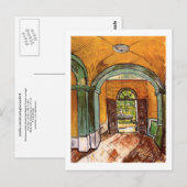 Entrance Hall Saint-Paul Hospital Vincent van Gogh Briefkaart (Voorkant / Achterkant)