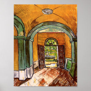 Entrance Hall St-Paul Hospital Van Gogh Fine Art Poster