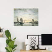 Entrance Harbour Le Havre - Eugène Boudin Fine Art Poster (Thuiskantoor)