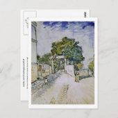 Entrance Moulin de la Galette, Vincent van Gogh Briefkaart (Voorkant / Achterkant)