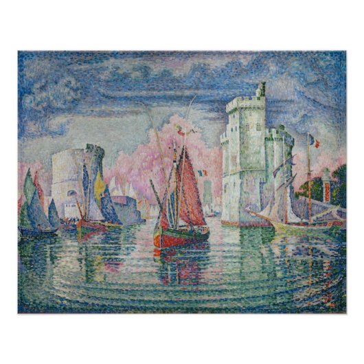 Entrance of La Rochelle Harbor, Paul Signac Perfect Poster (Voorkant)