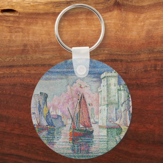 Entrance of La Rochelle Harbor, Paul Signac Sleutelhanger (Achterkant)