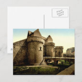 Entrance to Castle Nantes, Frankrijk Briefkaart (Voorkant / Achterkant)