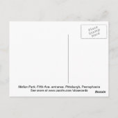 Entrance to Mellon Park, Pittsburgh, PA Briefkaart (Achterkant)