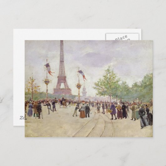 Entrance to the Exposition University, 1889 Briefkaart (Voorkant / Achterkant)