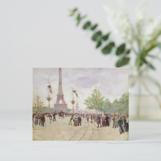 Entrance to the Exposition University, 1889 Briefkaart (Staand voorkant)