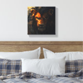 Entre Leões Canvas Afdruk (Insitu (Slaapkamer))