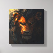 Entre Leões Canvas Afdruk (Voorkant)