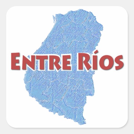 Entre Ríos Vierkante Sticker (Voorkant)