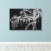 entred ijzige winter canvas afdruk (Insitu (Houten vloer))