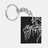 entred ijzige winter sleutelhanger (Voorkant Links)