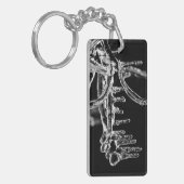entred ijzige winter sleutelhanger (Voorkant Links)