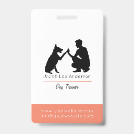 Entrenador de perros badge