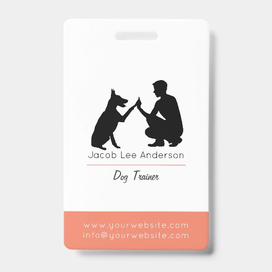 Entrenador de perros badge (Voorkant)