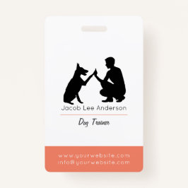 Entrenador de perros badge