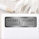 Entrence Entreatment Ticket Show Silver Grey Etiket (Insitu)