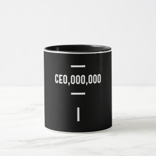 Entrepreneur - CEO,000,000 T-shirt Funny Business Mok