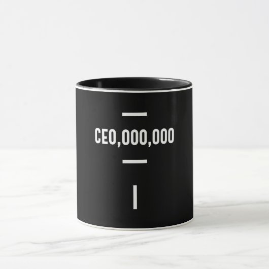 Entrepreneur - CEO,000,000 T-shirt Funny Business Mok (Midden)